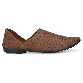 ZORIK Men's Brown Synthetic Leather SlipOn Casual Shoes 3