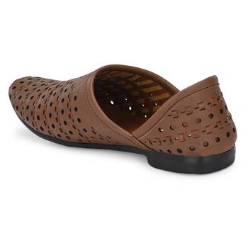ZORIK Men's Brown Synthetic Leather SlipOn Casual Shoes 2