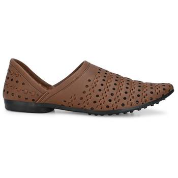 ZORIK Men's Brown Synthetic Leather SlipOn Casual Shoes 3