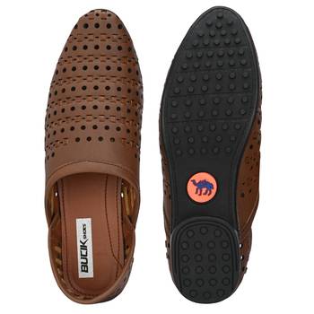 ZORIK Men's Brown Synthetic Leather SlipOn Casual Shoes 4