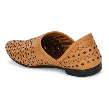 ZORIK Men's Tan Synthetic Leather SlipOn Casual Shoes 2