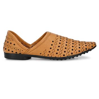 ZORIK Men's Tan Synthetic Leather SlipOn Casual Shoes 3