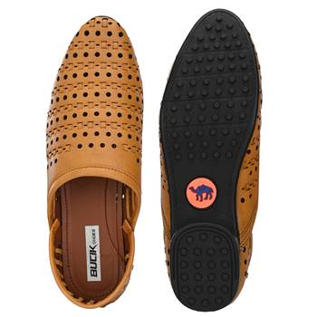 ZORIK Men's Tan Synthetic Leather SlipOn Casual Shoes 4