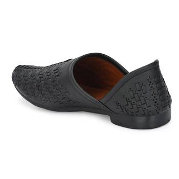 ZORIK Men's Black Synthetic Leather SlipOn Casual Shoes 2