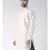 Solid Off White Color Dupion Silk Pathani Kurta