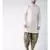 Solid Off White Color Dupion Silk Pathani Kurta