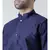 Solid Navy Blue Color Dupion Silk Pathani Kurta