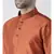 Solid Orange Color Dupion Silk Pathani Kurta