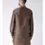 Solid Brown Color Dupion Silk Pathani Kurta