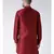 Solid Red Color Dupion Silk Pathani Kurta