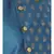 Printed Blue & Brown Color Dupion Silk Jacket with Kurta Set