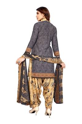 Grey bagh print crepe salwar 4