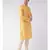Yellow & Cream Color Jacquard Silk Kurta with Churidar set