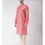 Coral Pink & Cream Color Jacquard Silk Kurta with Churidar set