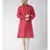 Red & Cream Color Jacquard Silk Kurta with Churidar set