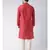 Red & Cream Color Jacquard Silk Kurta with Churidar set