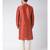 Orange & Cream Color Dupion Silk Kurta with Churidar set