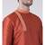 Orange & Cream Color Dupion Silk Kurta with Churidar set
