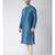 Blue & Cream Color Dupion Silk Kurta with Churidar set