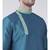 Blue & Cream Color Dupion Silk Kurta with Churidar set