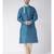 Green & Cream Color Dupion Silk Kurta with Churidar set