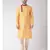 Yellow & Cream Color Jacquard Silk Kurta with Churidar set