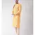 Yellow & Cream Color Jacquard Silk Kurta with Churidar set