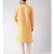 Yellow & Cream Color Jacquard Silk Kurta with Churidar set