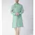 Green & Cream Color Jacquard Silk Kurta with Churidar set