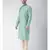 Green & Cream Color Jacquard Silk Kurta with Churidar set
