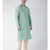 Green & Cream Color Jacquard Silk Kurta with Churidar set
