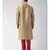 Brown & Red Color Dupion Silk Kurta with Churidar set