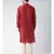 Red & Cream Color Dupion Silk Kurta with Churidar set
