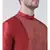 Red & Cream Color Dupion Silk Kurta with Churidar set