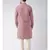Red & Cream Color Jacquard Cotton Kurta with Churidar set