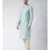 Blue & Cream Color Jacquard Cotton Kurta with Churidar set