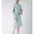 Blue & Cream Color Jacquard Cotton Kurta with Churidar set