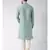 Blue & Cream Color Jacquard Cotton Kurta with Churidar set