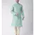 Green & Cream Color Jacquard Cotton Kurta with Churidar set