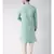 Green & Cream Color Jacquard Cotton Kurta with Churidar set