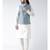 Blue & Off White Color Dupion Silk Kurta Jacket Set