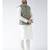 Green & Off White Color Dupion Silk Kurta Jacket Set