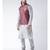 Red & Silver Color Dupion Silk Kurta Jacket Set