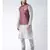 Red & Silver Color Dupion Silk Kurta Jacket Set