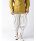 Dupion Silk Off White Color Patiala for Men