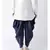 Dupion Silk Navy Blue Color Patiala for Men