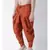 Dupion Silk Orange Color Patiala for Men