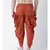Dupion Silk Orange Color Patiala for Men
