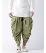 Dupion Silk Green Color Patiala for Men