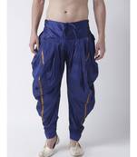 Dupion Silk Royel Blue Color Patiala for Men